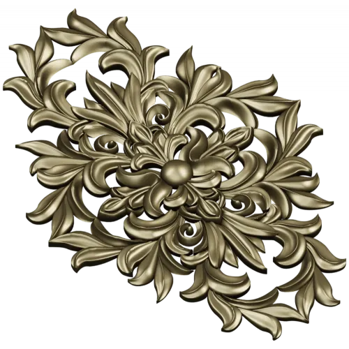Aurelia Cartouche - ornate vertical STL 3D model for CNC