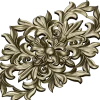 Aurelia Cartouche - ornate vertical STL 3D model for CNC