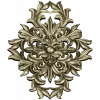Aurelia Cartouche - ornate vertical STL 3D model for CNC