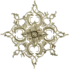Aureate Rococo Rosette - STL 3D model for CNC