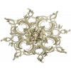 Aureate Rococo Rosette - STL 3D model for CNC