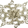 Aureate Rococo Rosette - STL 3D model for CNC