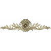 Ornate rosette horizontal ornament stl model for CNC