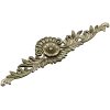 Ornate rosette horizontal ornament stl model for CNC
