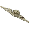 Ornate rosette horizontal ornament stl model for CNC