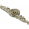 Ornate rosette horizontal ornament stl model for CNC