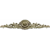 Ornate rosette horizontal ornament stl model for CNC