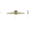 Ornate rosette horizontal ornament stl model for CNC