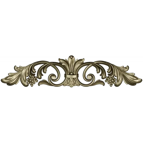 Baroque Acanthus Vine Cartouche - STL 3D Model for CNC