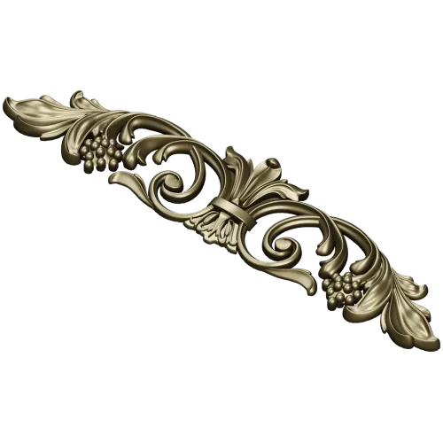 Baroque Acanthus Vine Cartouche - STL 3D Model for CNC