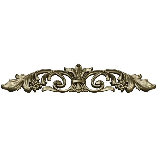 Baroque Acanthus Vine Cartouche - STL 3D Model for CNC