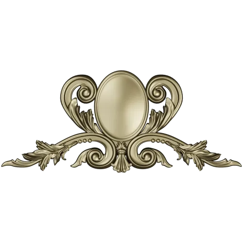Ornate Oval Cartouche - STL 3D model for CNC