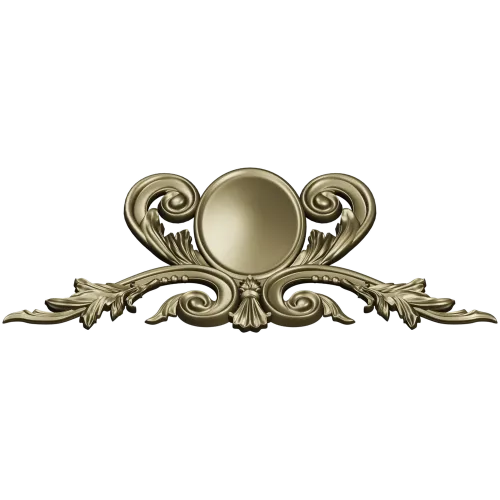 Ornate Oval Cartouche - STL 3D model for CNC