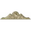 Classic Oval Cartouche Pediment - STL 3D Model for CNC