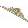 Classic Oval Cartouche Pediment - STL 3D Model for CNC