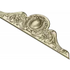 Classic Oval Cartouche Pediment - STL 3D Model for CNC