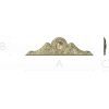 Classic Oval Cartouche Pediment - STL 3D Model for CNC