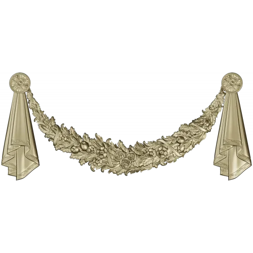 Floral Festoon Garland STL for CNC Router