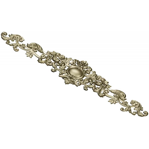 Aurelia Cartouche - Ornate Acanthus Decorative STL for CNC