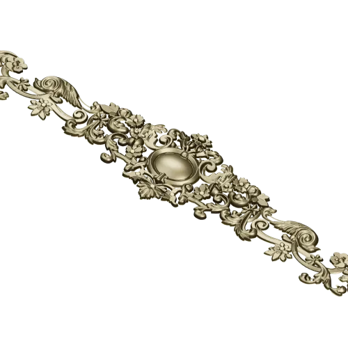 Aurelia Cartouche - Ornate Acanthus Decorative STL for CNC