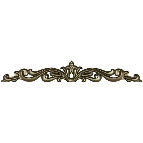 Regal Acanthus Crest - STL 3D model for CNC carving
