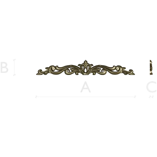 Regal Acanthus Crest - STL 3D model for CNC carving
