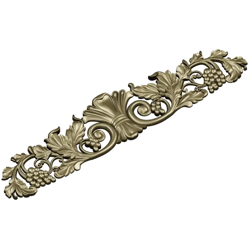Vine Shell Cartouche - STL 3D model for CNC