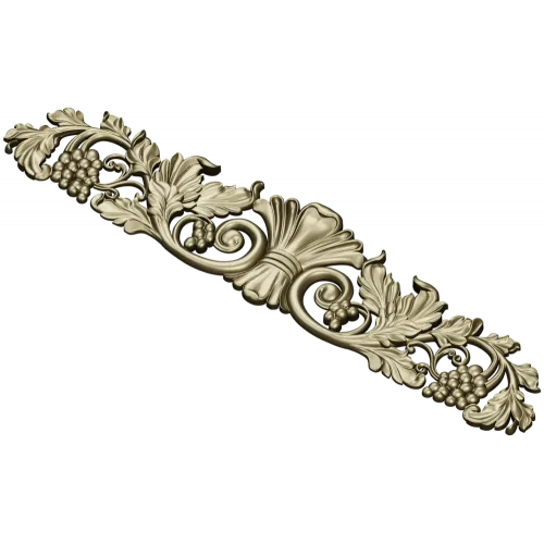 Vine Shell Cartouche - STL 3D model for CNC