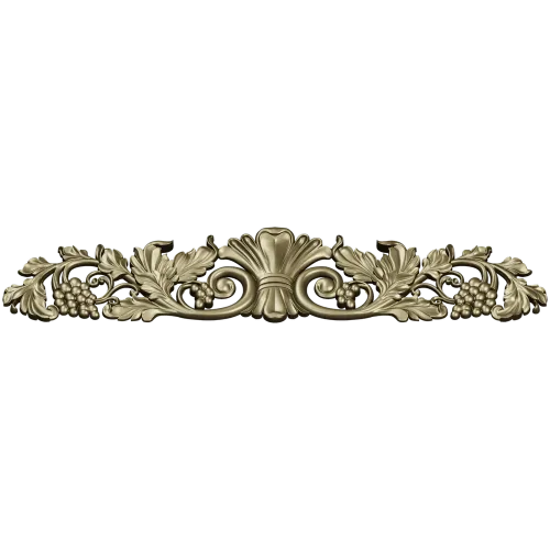 Vine Shell Cartouche - STL 3D model for CNC