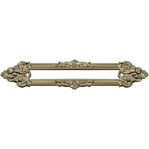 Baroque Ribbon Cartouche STL 3D Model for CNC Milling