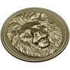 Lion Medallion Relief STL for CNC Carving