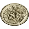 Lion Medallion Relief STL for CNC Carving