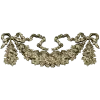 Ribboned Floral Swag - high-relief STL for CNC