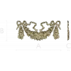 Ribboned Floral Swag - high-relief STL for CNC