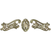 Rococo Cartouche and Scrolls STL for CNC wood carving