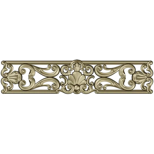 Ornate Shell & Acanthus Frieze - STL 3D Model for CNC