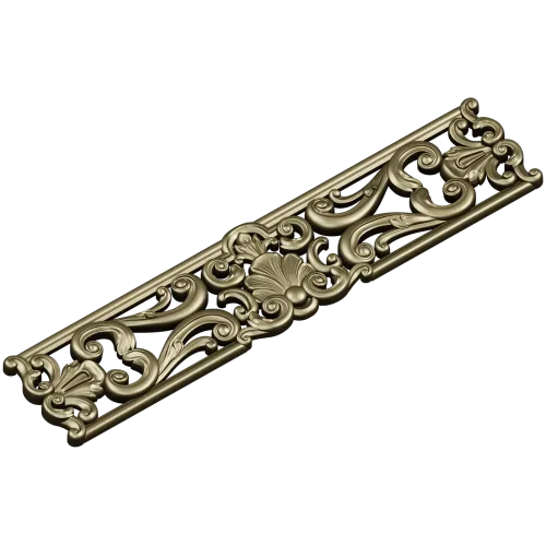 Ornate Shell & Acanthus Frieze - STL 3D Model for CNC