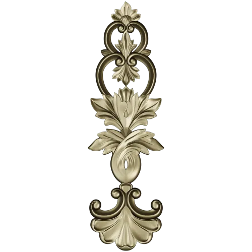 Acanthus Royale - high-relief STL 3D model for CNC ornamental applique