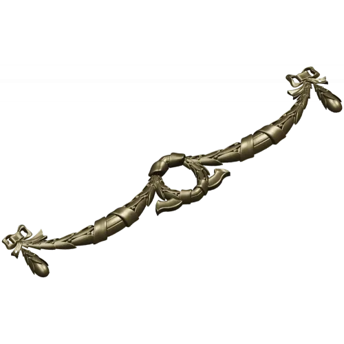 Декоративная гирлянда "Венок и ленты" - 3D модель STL для ЧПУ