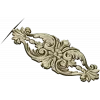 Rococo Floral Cartouche - STL 3D Model for CNC