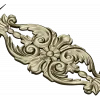 Rococo Floral Cartouche - STL 3D Model for CNC
