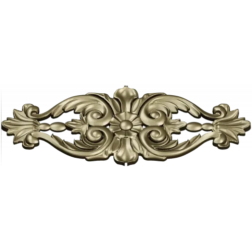 Rococo Floral Cartouche - STL 3D Model for CNC