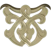 Interlace Cartouche - 3D STL model for CNC carving