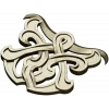 Interlace Cartouche - 3D STL model for CNC carving