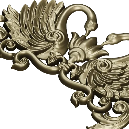 Лебединый картуш - 3D модель STL для ЧПУ