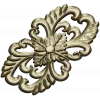 Elegant Floral Cartouche STL for CNC Milling