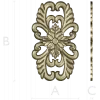 Elegant Floral Cartouche STL for CNC Milling