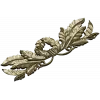 Laurel Wreath Acanthus Horizontal Applique STL