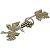 Grapevine ornamental STL relief for CNC milling and decorative panels