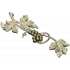 Grapevine ornamental STL relief for CNC milling and decorative panels